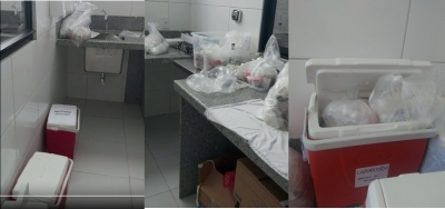 Sem equipamentos e funcionários, amostras de pacientes apodrecem no Laboratório do Hospital da Mulher, em Maceió