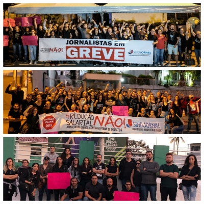 Sateal lança nota de solidariedade à greve dos jornalistas em Alagoas